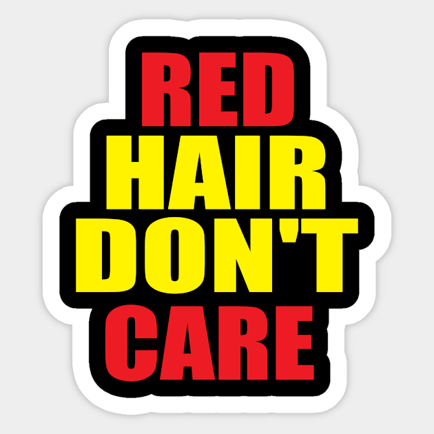 Red Head Hair Dont Care Silly Irish Dyed Sticker by Mellowdellow